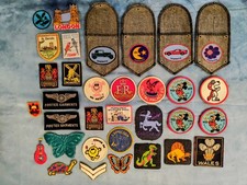 Job Lot 34 x Sew on Patches / Pockets - a wide variety - see images
