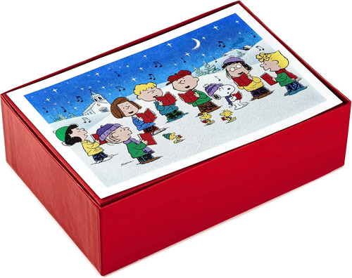 Boxed christmas cards - boxed, peanuts