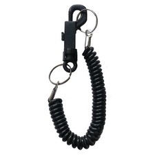 BLACK SPIRAL KEY CHAIN