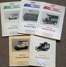 LLEDO Diecast Model Vehicles 1990 Catalogue Supplements Numbers 1 to 5. Free p&p
