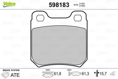Rear disc brake pad - disc,