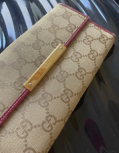 Gucci canvas long - long, wallet