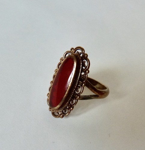 Antique carnelian ring - antique, l