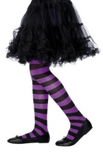 Smiffys Tights, Purple & Black