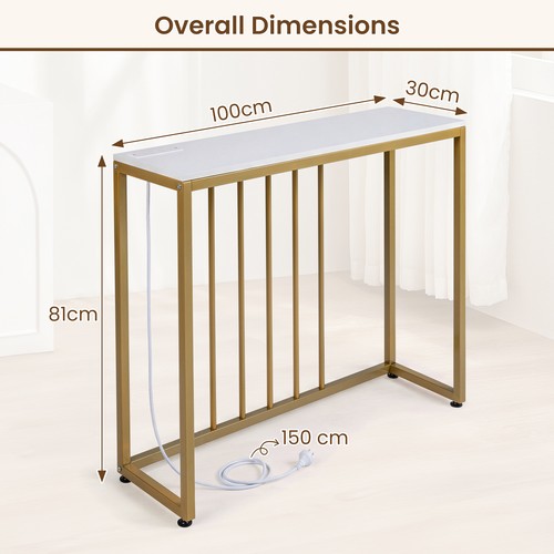 Station entryway table console - table,