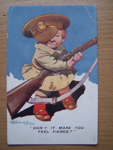 Military vintage postcard - military,