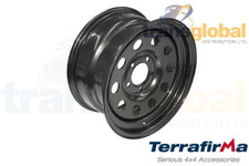 Black Modular 8x16 Steel Wheel for Land Rover Discovery 2 Terrafirma GRW012