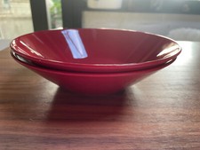 Iittala Teema bowl, 21cm RED, discontinued product, 2 pieces, RARE