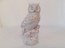 Owl Figurine Animal Bird White
