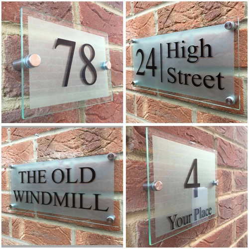 Modern house sign - modern, plaque