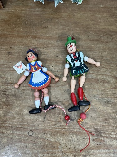 Vintage austria wooden pull - vintage,