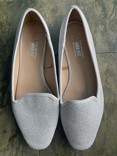 Ladies silver loafer ballerina - ladies,