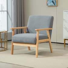 Accent Chair with Wood Frame