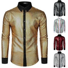 New Mens Sequins Glitter