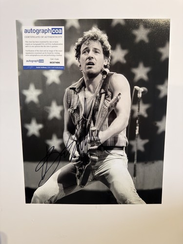 Signed bruce springsteen - signed, 11x14