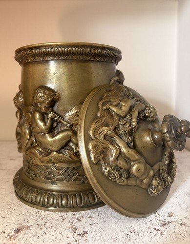 19th century brass tobacco - century,