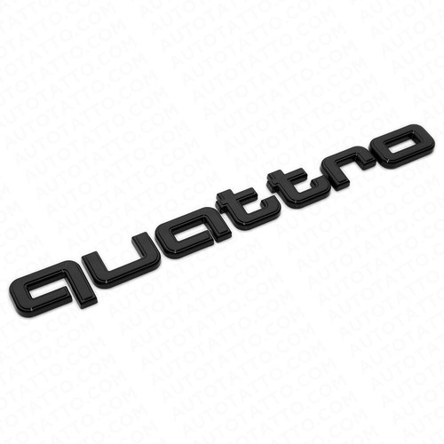 For quattro gloss - gloss, black