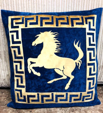 Navy & Gold Horse animal &