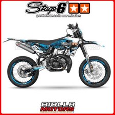 S6-058806/BL STAGE6 GRAPHICS BLUE / BLACK SHERCO ENDURO 50CC (AM6)