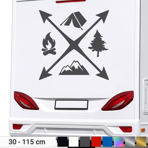 Camping stickers hiking camper - stickers,