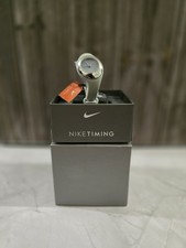 Rare Vintage Nike Swoosh Analog LTE Blue & Silver Triax Smooth Sports Watch