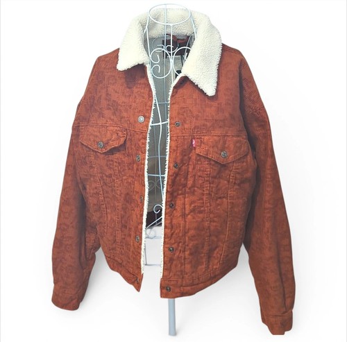 Levi brown cord sherpa - sherpa, 90s