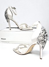 Dune Bridal Collection Satin Sandal Shoes  Ivory / White Size 5 RRP £195