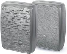 250L Grey Textured Slate Effect Water Butt Tank Large Garden Rain Collector
