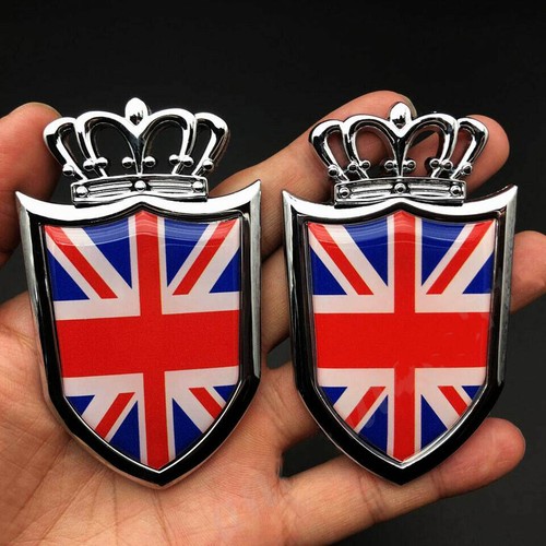 Metal chorme union jack uk - union,