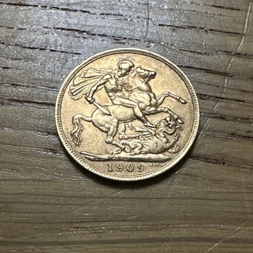22ct gold full - sovereign, 1909