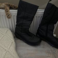 Dr Martens Black Leather Mix Calf Black Boots Airwair