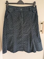 Per Una M and S Blue Cord A-line Skirt Size 12 VGC