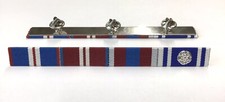 Gold Diamond Platinum + Police Service LSGC + 30 Years Rosette Medal Ribbon Bar