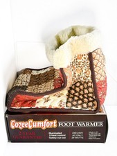 Vintage Electric Fleeced Winter Foot Warmer Slipper | Cozee Comfort | Boxed