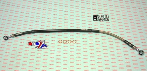 Hose rear brake silver black - brake, /