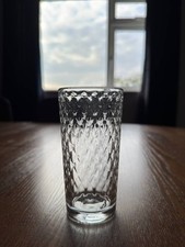 Set Of Six Diamond Pattern Highball Glasses