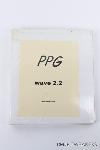 Ppg wave owners manual - 2.2,