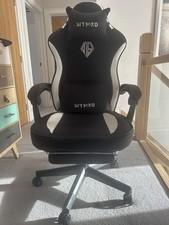 Gaming Chair with Footrest, and Seat Height Adjustable Swivel. SITMOD Fabric 