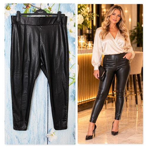 Black faux leather - m&s,