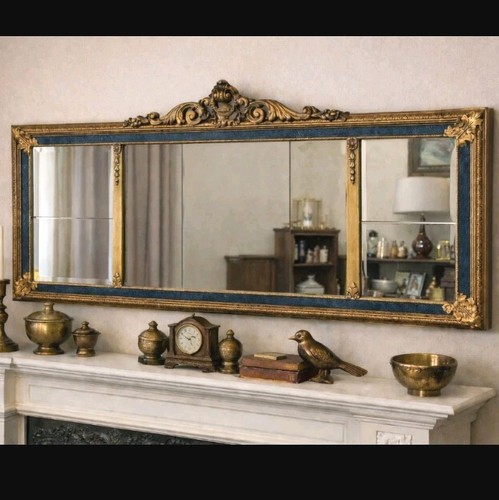Antique gilt mantel - antique,
