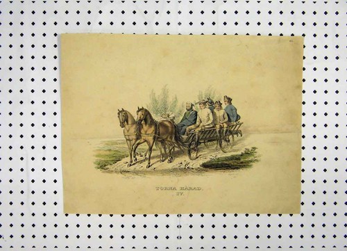 Original old antique print - original,