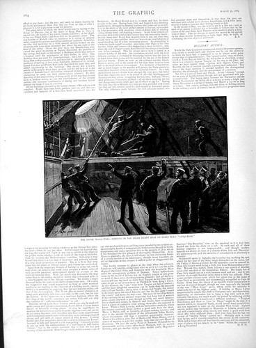 Old antique print - antique, navy