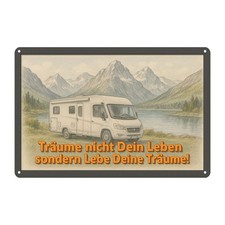 Motorhome slogan metal sign |