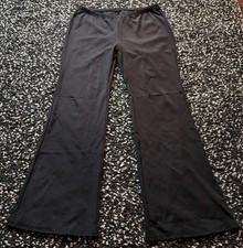 BLACK STRETCH YOGA PANTS/BOOTCUT TROUSERS - SIZE XXL (UK 18-20)