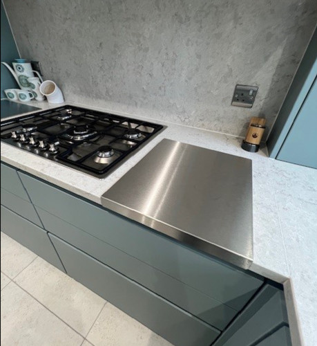 9mm stainless steel worktop - stainless,