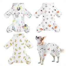 Puppy Dog Pajamas Adorable Soft Puppy Rompers Pet Bodysuit Clothes for S/M Dogs.