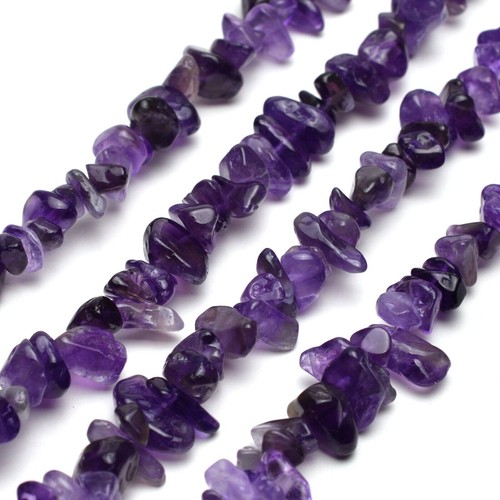 Natural dark amethyst - dark, chip