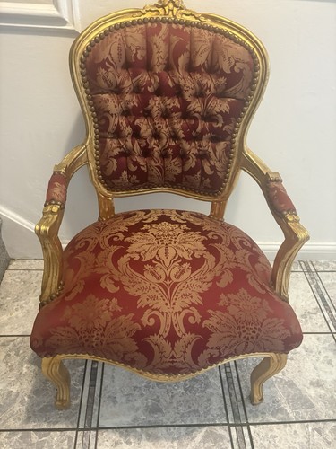 Louis style open arm chair - louis,