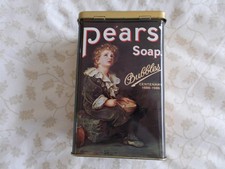 Pears Soap Bubbles tin box collectable  Centenary 1886-1986