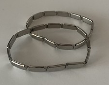 Vintage 1930’s Alflex  Shirt Sleeve Holders, Elastic Chrome Garter Armbands